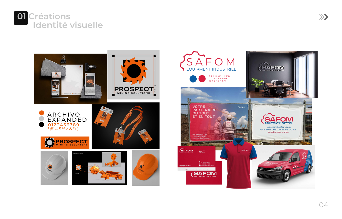Corporate presentations and branding packages